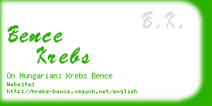 bence krebs business card
